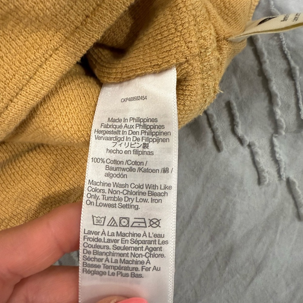 Madewell Women's Tan Twist-Front Cut Out Crop Top Small NWT - Picture 7 of 8